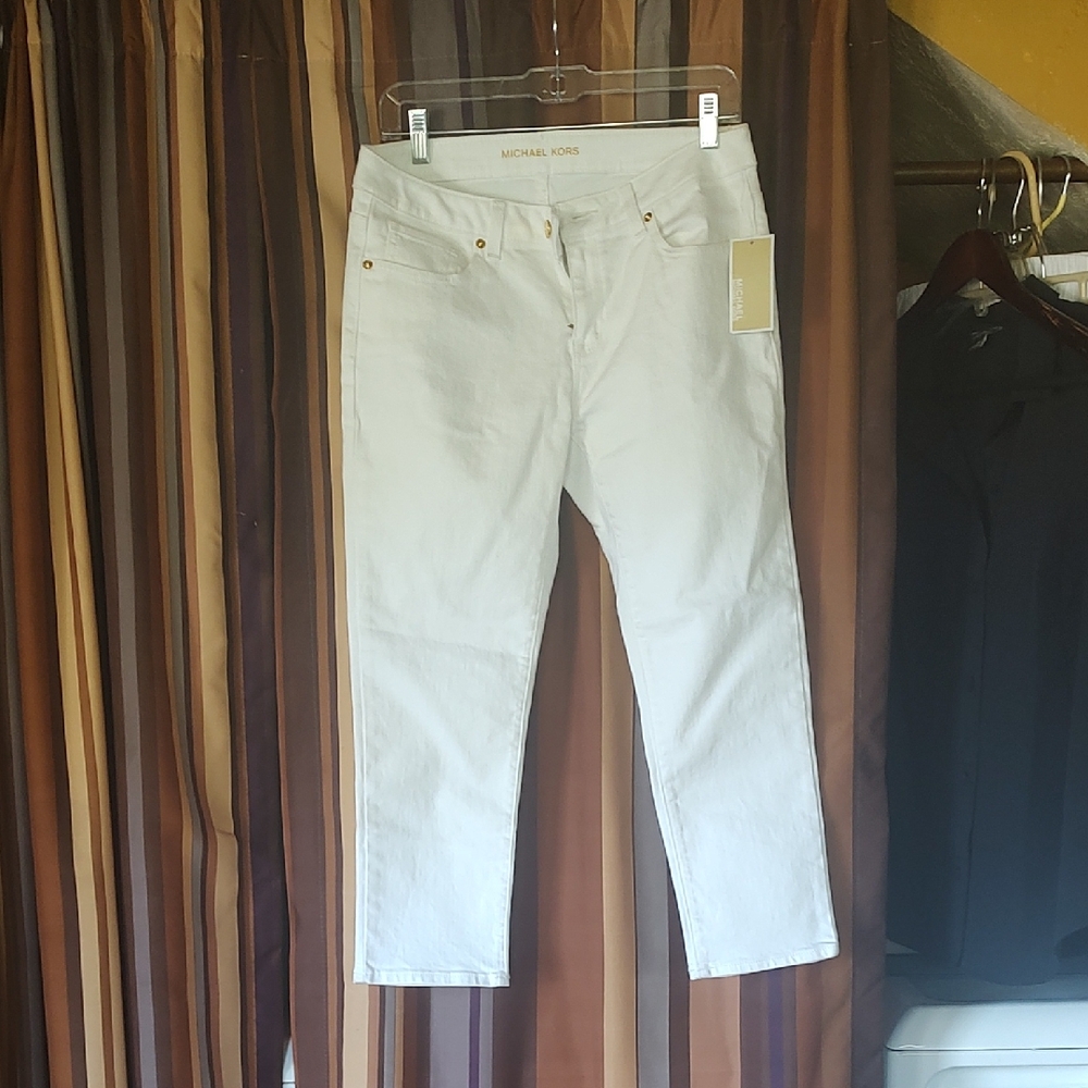 Michael Kors Off-White Denim Jeans